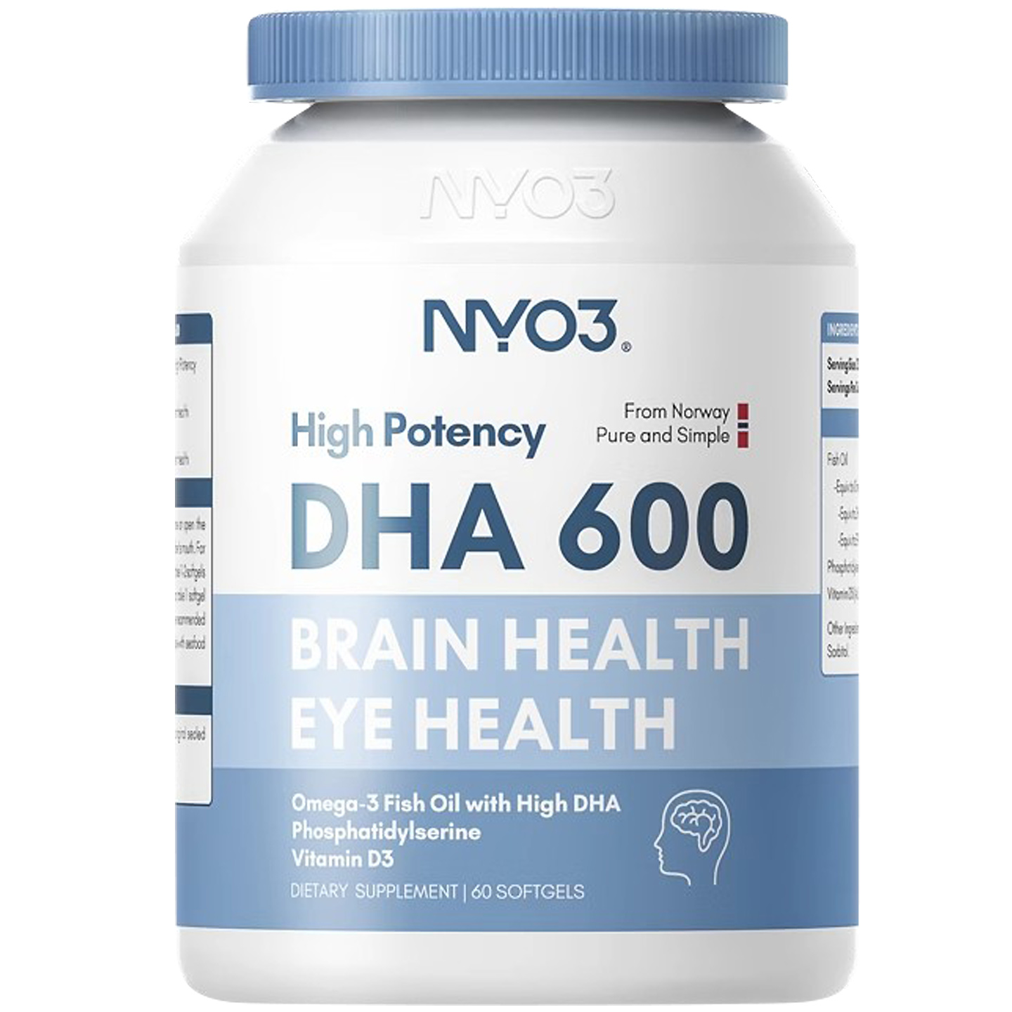 NYO3 Norwegian DHA Deep Sea Fish Oil omega-3