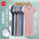 Modal padded nightgown for women summer short-sleeved pajamas