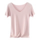 ເສື້ອຍືດແຂນສັ້ນ modal ບາງໆ ice silk inner pajamas