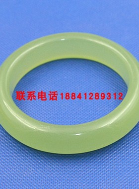 全新合成翠绿色57-63mm玉手镯
