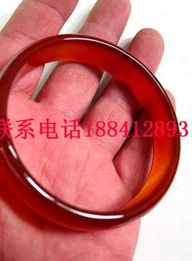 玉石手镯巴西红玛瑙玉镯子