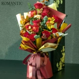 Модная природа, роза Мемориальная смесь дня рождения и клиплина цветочная коробка Пекин Тонгчен Флауэр Экспресс бесплатная доставка