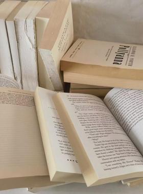 书柜摆件样板间家具展厅装饰品装饰书毛坯书复古旧外文古旧书怀旧