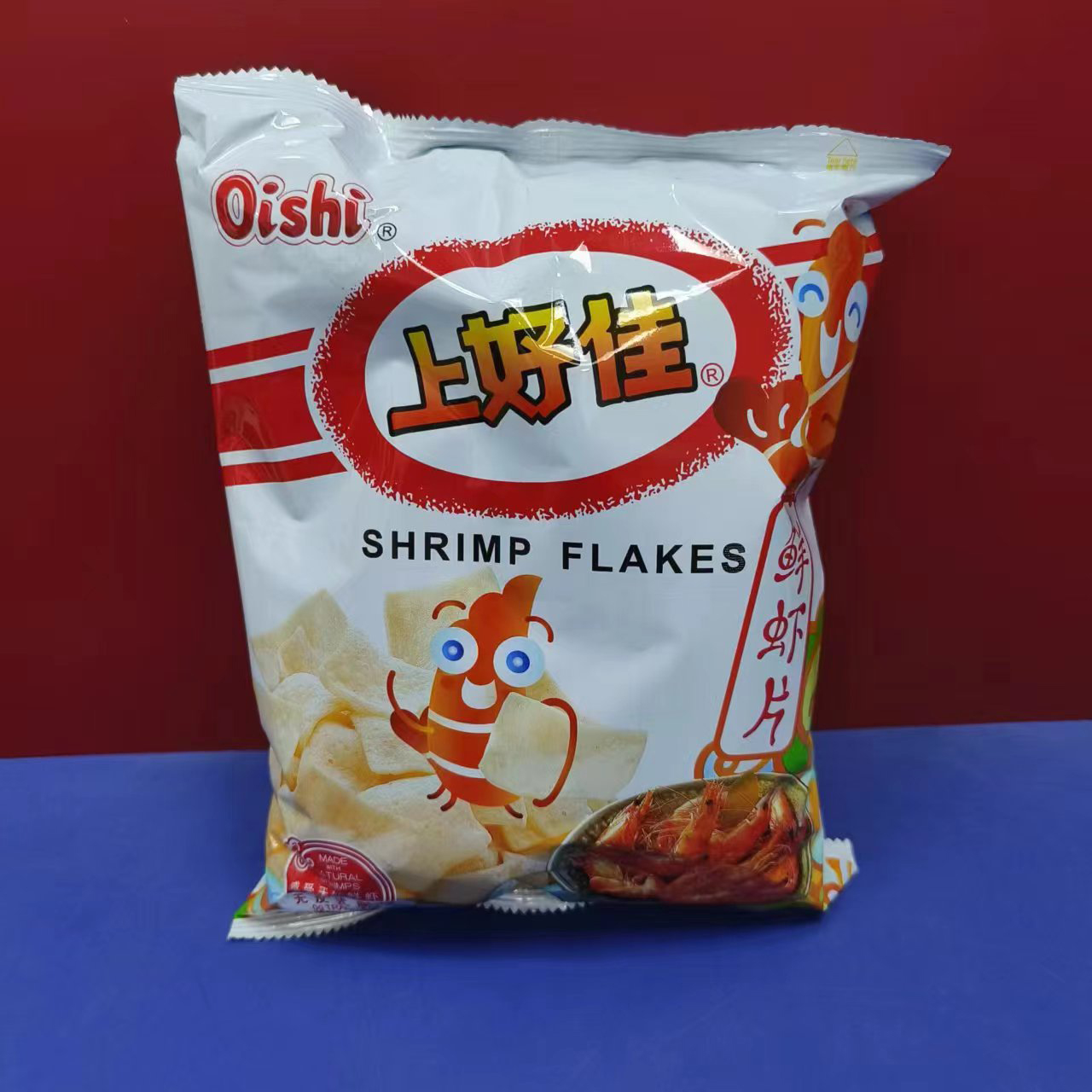 临期食品特价 上好佳 鲜虾片/玉米卷80g休闲办公宿舍零食膨化小吃