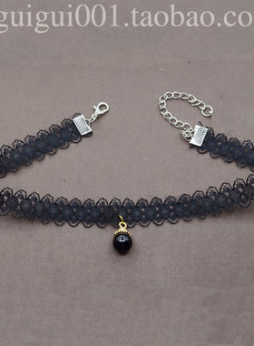 项颈链白蕾丝珍珠choker仙气超仙复古锁骨链项圈少女脖子饰品颈带