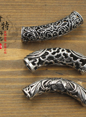 diy雕花手工佛珠弯管