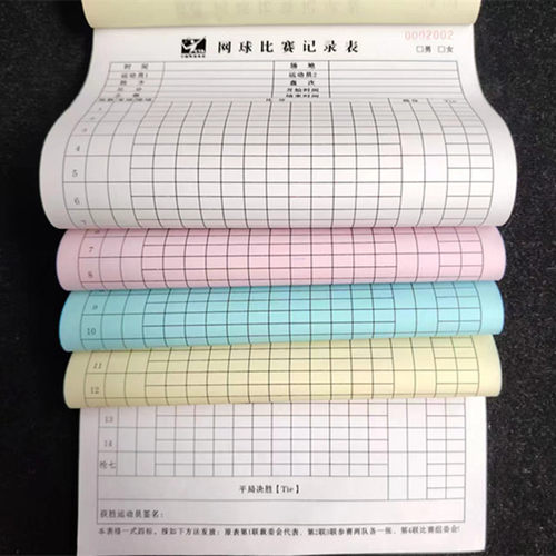 篮球足球羽毛球气排球乒乓球网球比赛记录表裁判席记分册位置表 - 图0