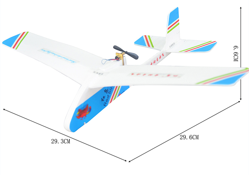 超耐摔红鸟锂电电动自由飞青少年拼装模型航模飞机留空飞行赛器材 - 图2
