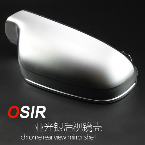适用奥迪Q7Q5LA3Q3A4LA5新A6LA7Q2A78电镀银耳改装S4镀铬后视镜壳 - 图0