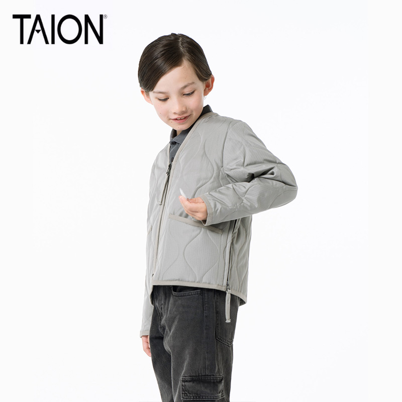 TAION 儿童羽绒服保暖羽绒外套两面穿秋冬男女小孩轻便 - 图0