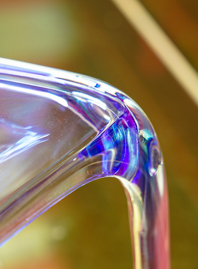 【本尼家】TY96亚克力炫彩餐桌椅轻奢家用透明靠背椅—颜色随机发