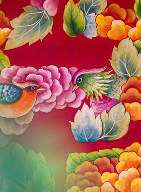 【本尼家】YS123法式中国风手绘装饰喜字挂画