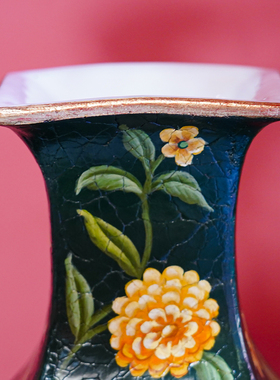 【本尼家】YS07手绘装饰陶瓷花瓶家用插花个性花瓶艺术摆件