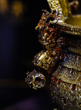 【本尼家】中式仿古铜香炉六兽三足鼎开业礼装饰家居玄关条案摆件