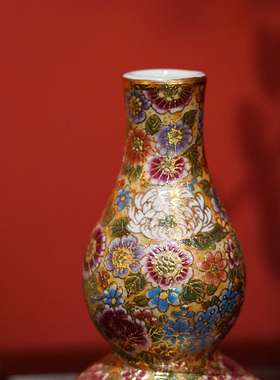 【本尼家】RC160瓷器陶瓷艺术装饰葫芦瓶插花桌面装饰玄关摆件