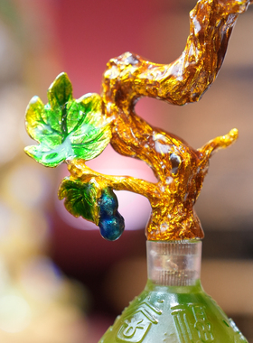 【本尼家】LL64非遗好物琉璃《喜上枝头》葫芦办公室桌面玄关摆件