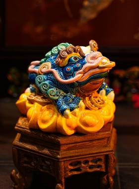 非遗玄关摆件交趾陶国风