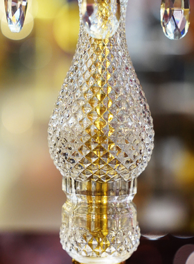 【本尼家】T18法式复古轻奢水晶灯现代创意书房卧室床头摆件