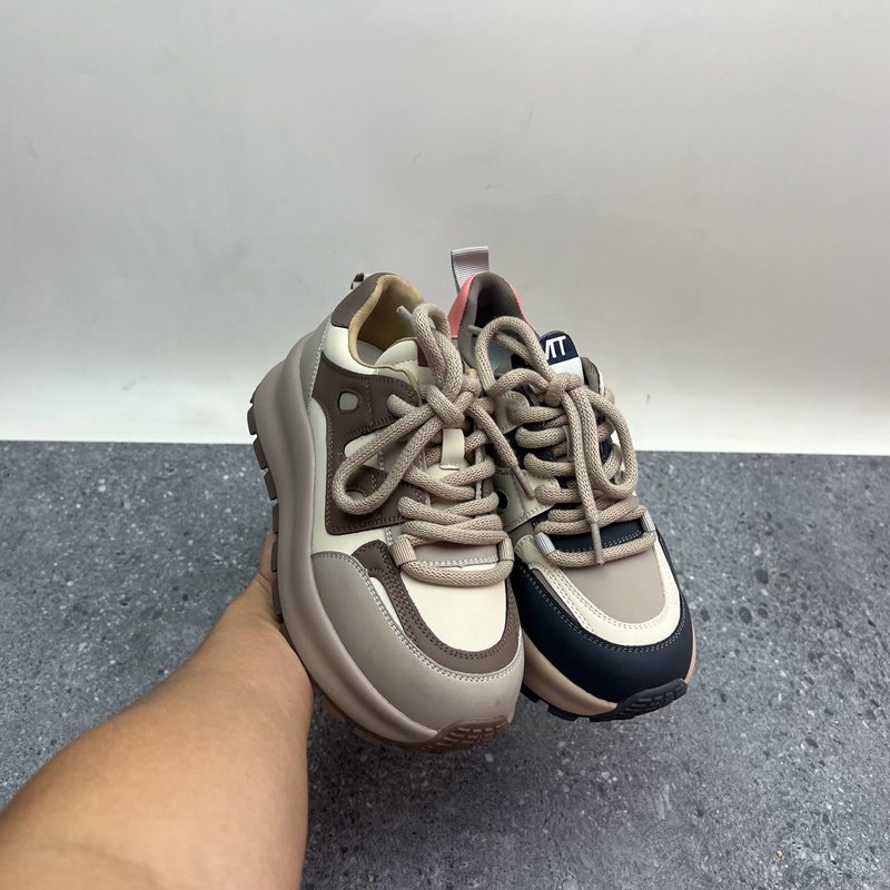 2024断码秋季真皮新款女鞋厚底休闲深口系带时尚牛皮百搭女单鞋,淘宝优惠券,粉丝福利购,淘宝优惠卷