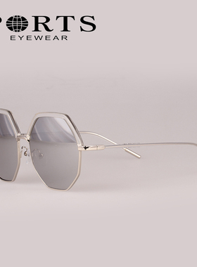 PORTS防紫外线防辐射圆框复古女