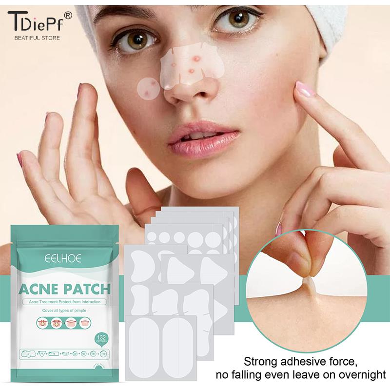 132pc Acne Patch Acne Pimple Sticker Invisible Hydrocolloid-图1