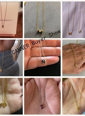 26 Letters Necklace 925 Sterling Silver Necklace For Women 2