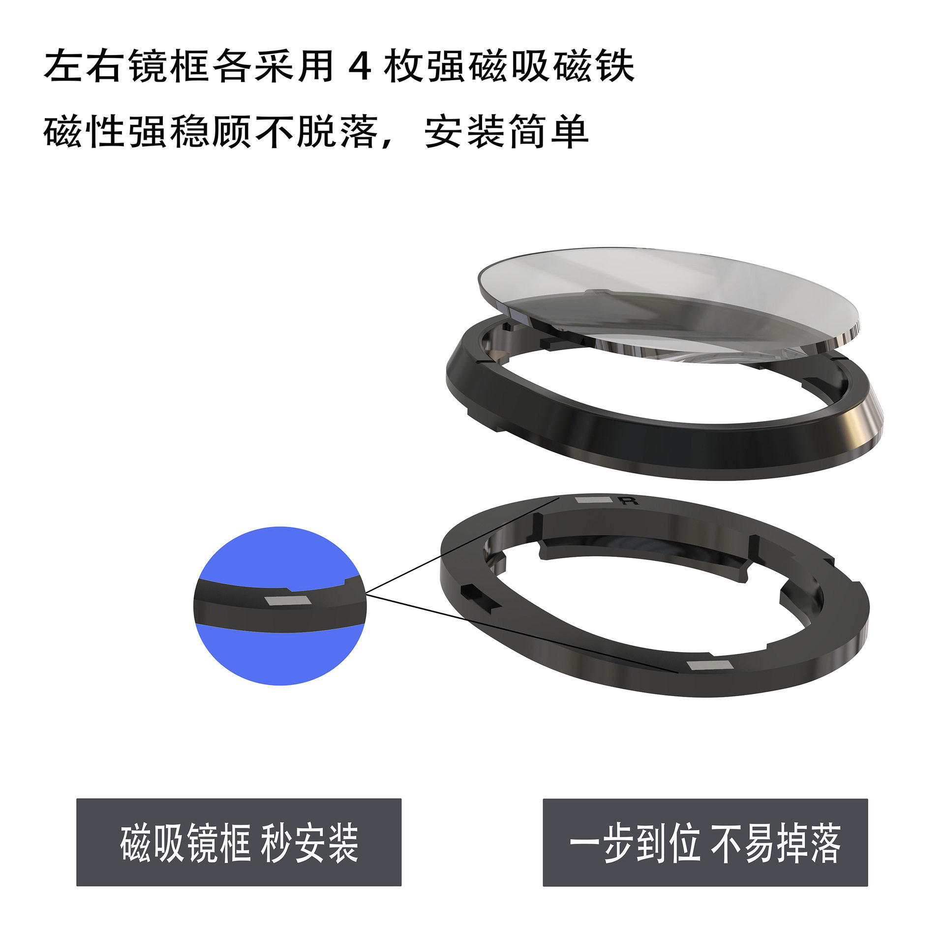 Quest3近视眼镜VR配件磁吸quest3镜片非球面防蓝光定制大空间商用,淘宝优惠券,粉丝福利购,淘宝优惠卷