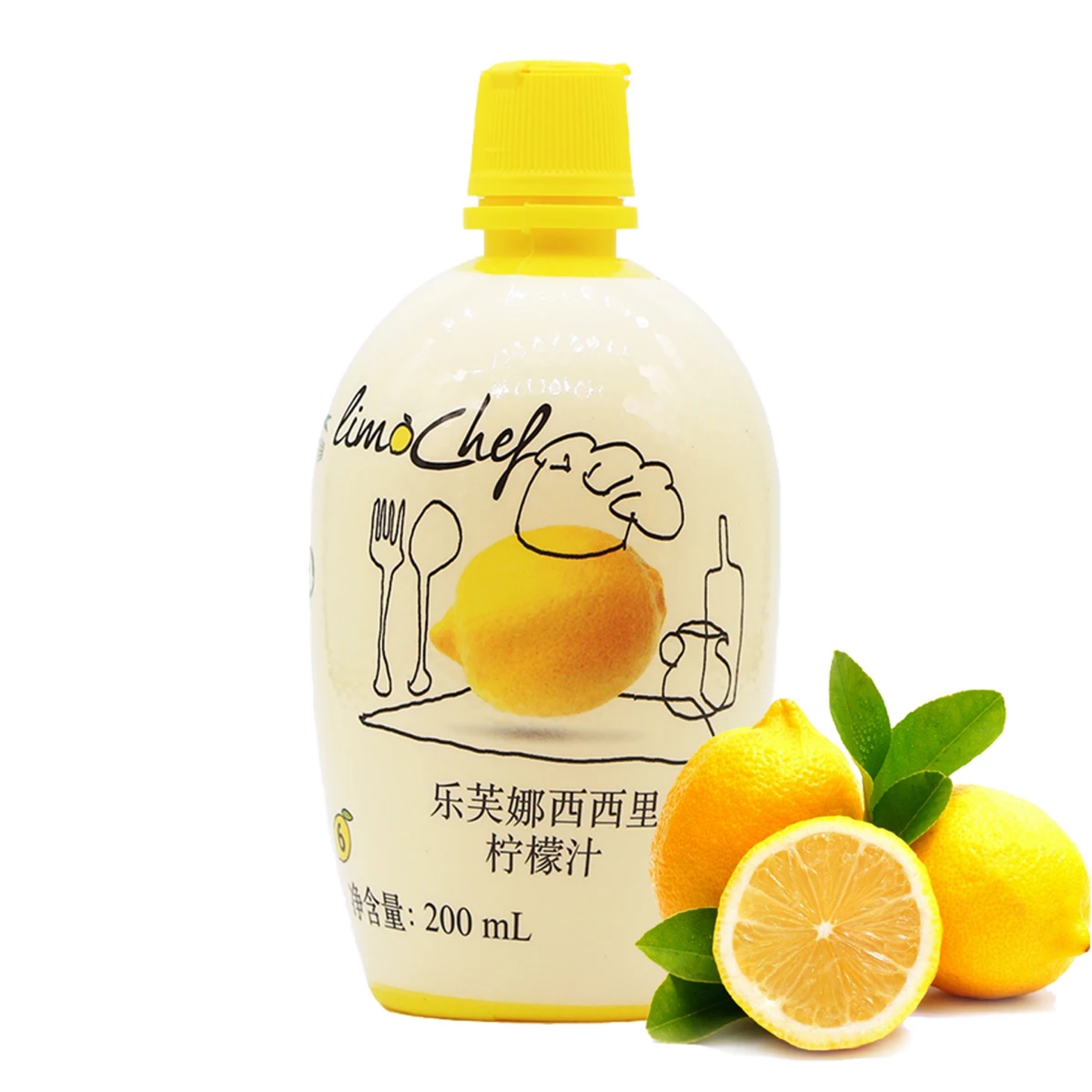 进口乐芙娜西西里柠檬汁200ml*12瓶黄柠檬汁调酒西餐烘焙原料浓缩 - 图1