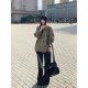 ເສື້ອຄຸມສັ້ນ HaloLuu khaki trench coat