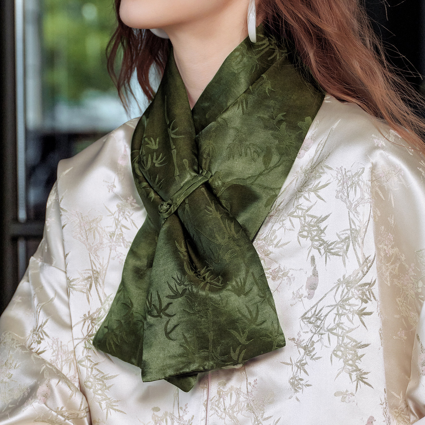 美标新款真丝围巾女冬100%桑蚕丝填充保暖加厚百搭时尚中国风围脖,淘宝优惠券,粉丝福利购,淘宝优惠卷