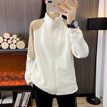 Spring Autumn Outdoor Womens Clothing Grab Suede Cardiff Cashmere Cashmere Warm Sports Casual Windproof Cardiff Jacket 95670