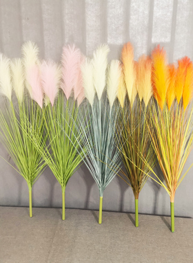 芦苇草仿真花假花摆件北欧ins