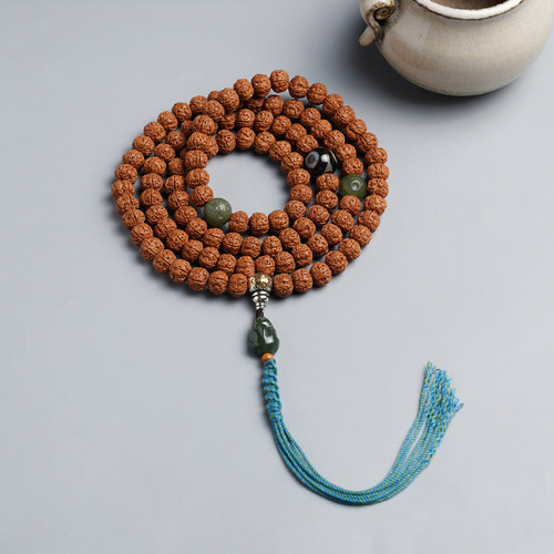 老树王小金刚菩提子手串男女108念佛珠手链龙纹原籽文玩配饰貔貅 - 图2