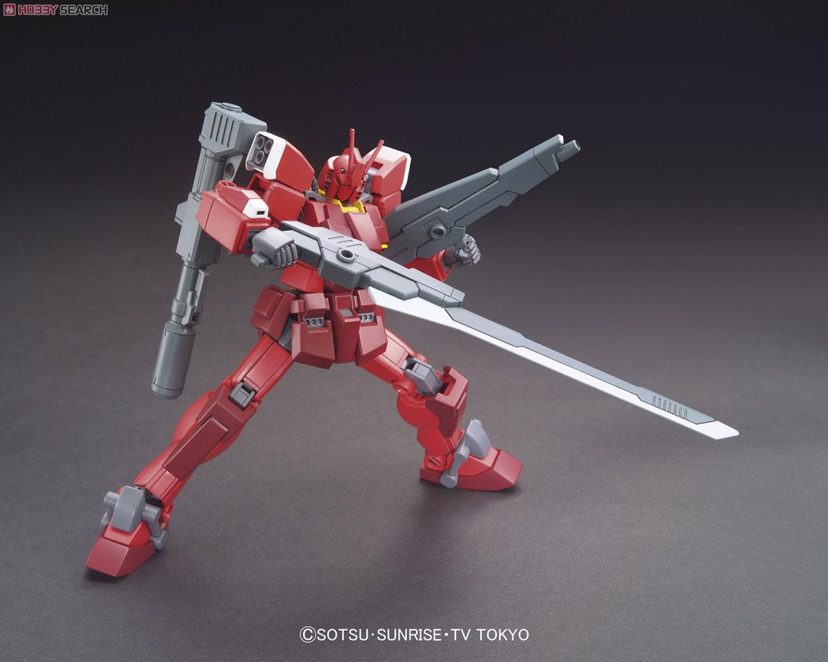 现货万代 HGBF 026 1/144 Amazing Red Worrier惊异红武士拼装-图1