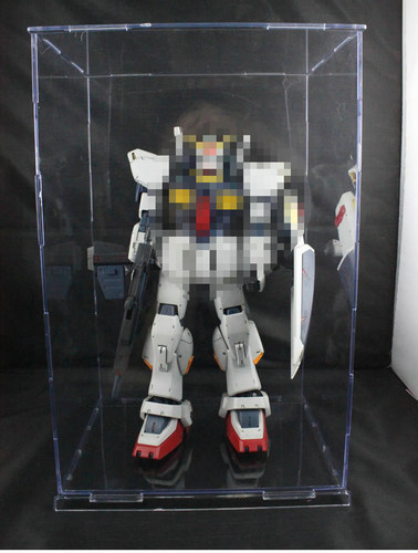国产 高达模型 展示盒 展示台 展示柜 带灯 适用MG HG PG BB SD - 图1