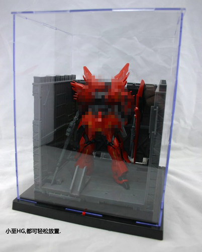 国产 高达模型 展示盒 展示台 展示柜 带灯 适用MG HG PG BB SD - 图0