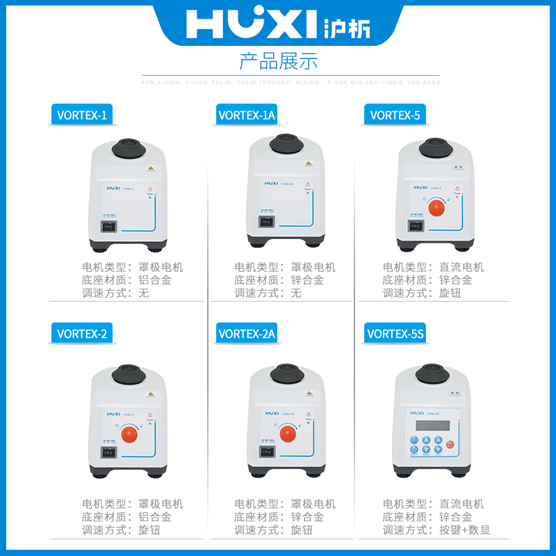 沪析vortex-1/2漩涡混合器多功能旋涡振荡震荡器实验室漩涡混匀仪 - 图2