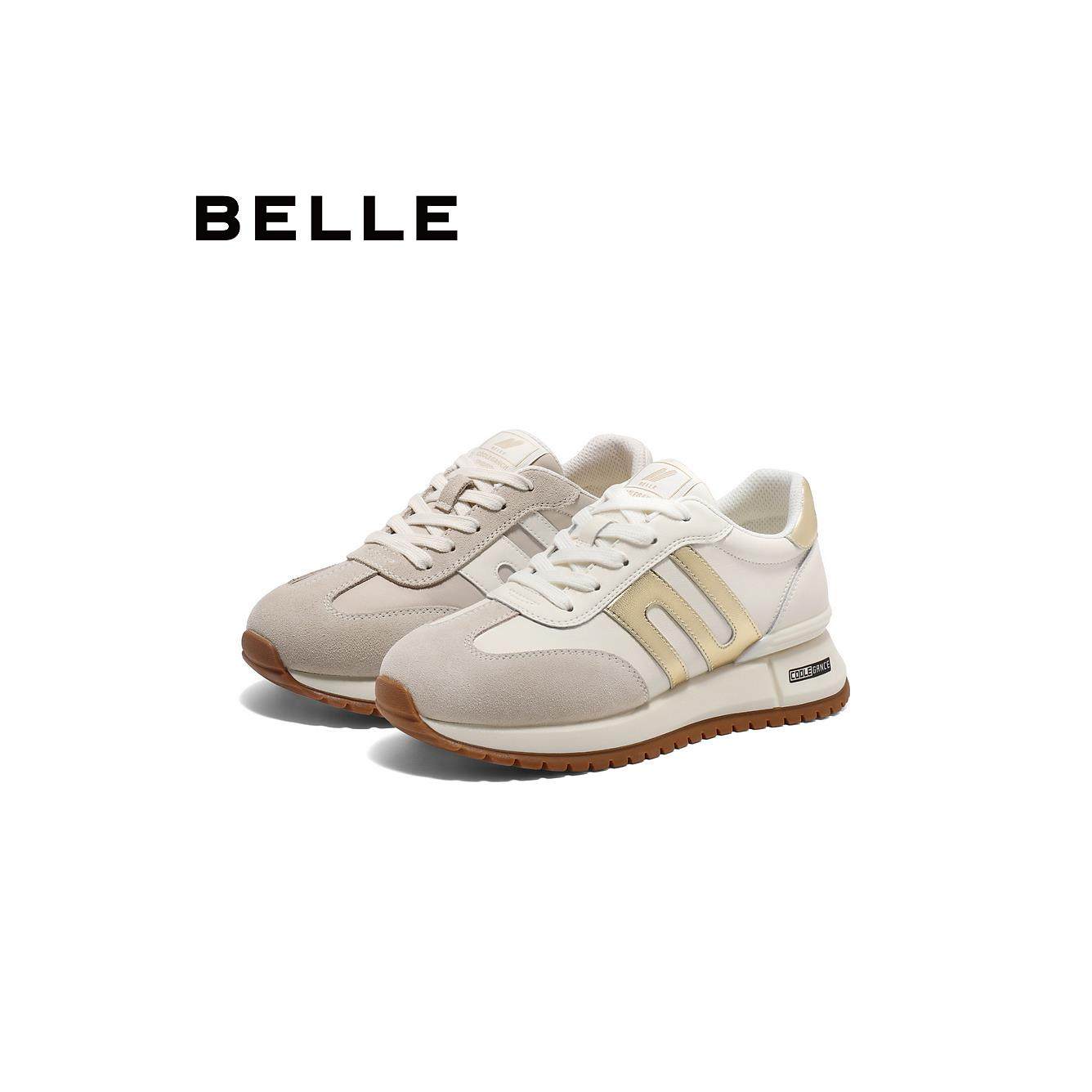 百丽跑道复古厚底阿甘鞋女鞋子2026春季新款运动休闲鞋D5P1 D5P1D,淘宝优惠券,粉丝福利购,淘宝优惠卷