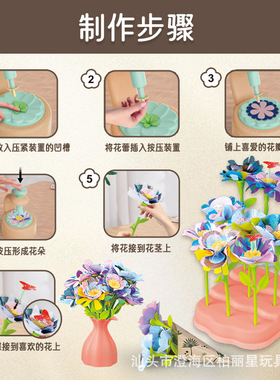 热销款DIY布艺压花机仿真花朵