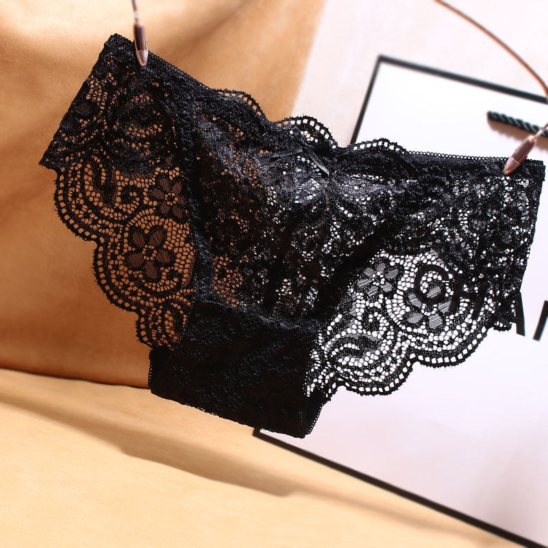 红色本命年内裤女2024新款蕾丝透明性感女生酒红色短裤夏季三角裤,淘宝优惠券,粉丝福利购,淘宝优惠卷