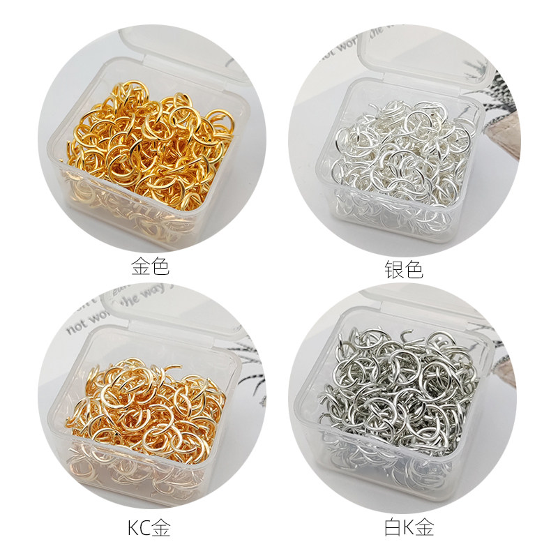 开口圈diy配件五金配件百搭连接扣单圈饰品配件手链耳环钥匙扣环,淘宝优惠券,粉丝福利购,淘宝优惠卷