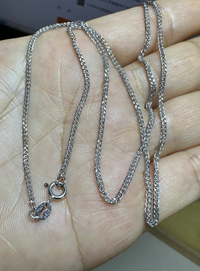 纯银白金吊坠韩版瓜子链