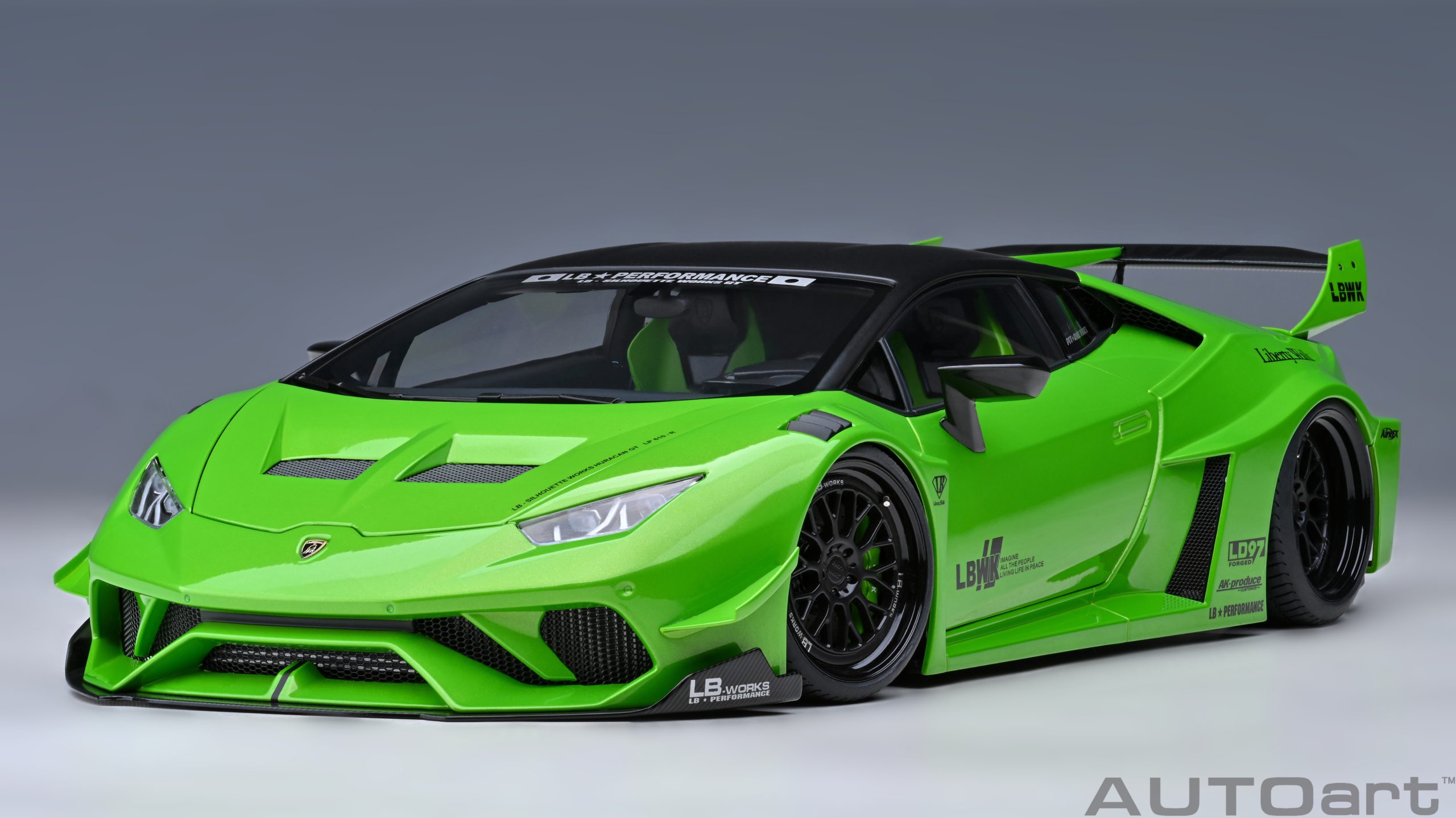 Autoart奥拓 1:18 兰博基尼LIBERTY WALK LB HURACAN  GT汽车模型 - 图2