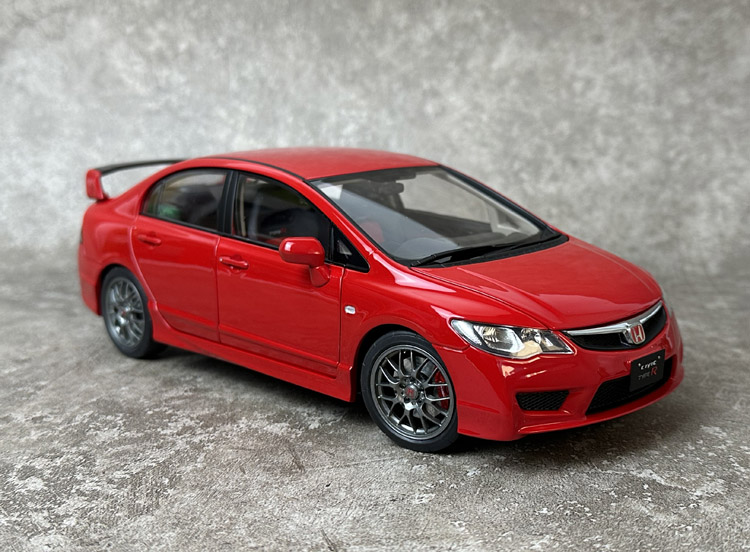 威尔WELL 1:18本田思域 CIVIC FD2 TYPE-R合金全开汽车模型收藏-图0