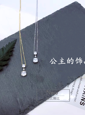 古丽百搭锆石925纯银锁骨链