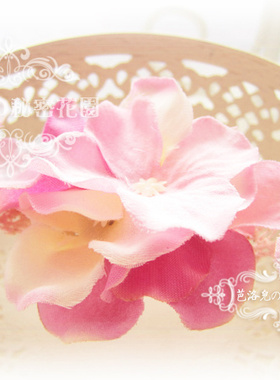 意大利罗马进口森系海滩风琴仙仙晕染粉色花瓣花朵女手链 5131