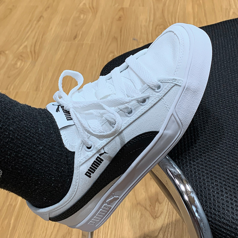 puma男女帆布smash vulc2代小白鞋 可可正品体育帆布鞋
