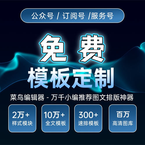 微信图文编辑器公众号推文制作模板服务号设计订阅号文章排版素材 - 图0