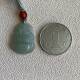 Burmese natural jadeite pendant A grade clear background Buddha Gong