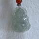 Burmese natural jadeite pendant A grade clear background Buddha Gong
